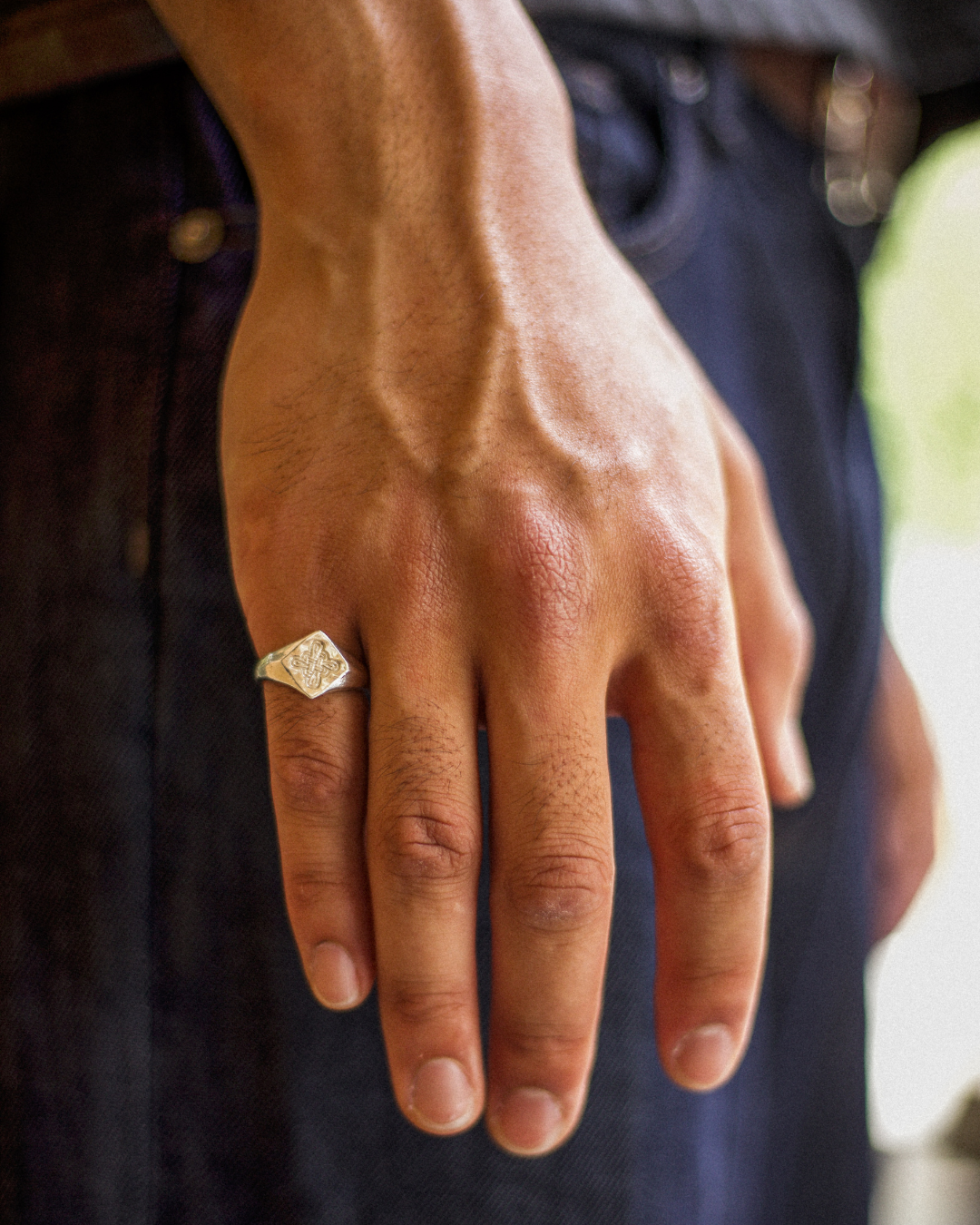 Infinity Knot Signet Ring