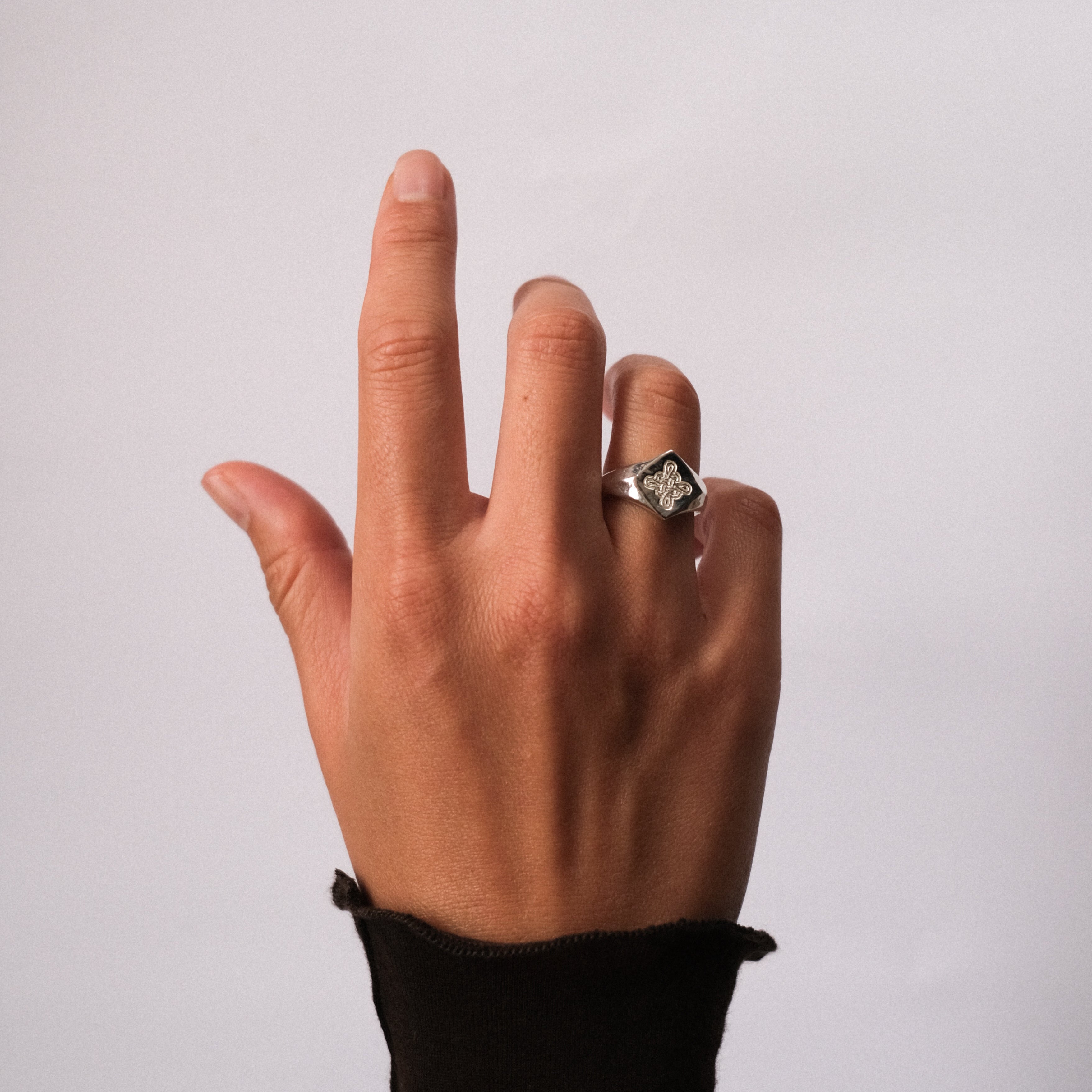 Infinity Knot Signet Ring